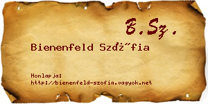 Bienenfeld Szófia névjegykártya